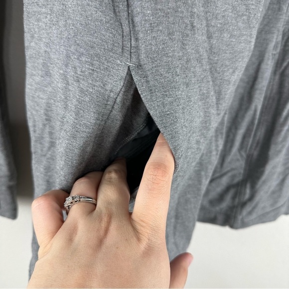 Lululemon Heathered Mod Medium Gray Athleisure Coast Wrap Size 6 - Picture 2 of 8